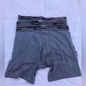 Champion Men's Gray Boxer Briefs (3 Pack)